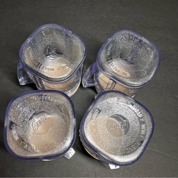 Osterizer blend & store 8oz plastic blending container with lid. Set of 4. - Picture 4 of 6